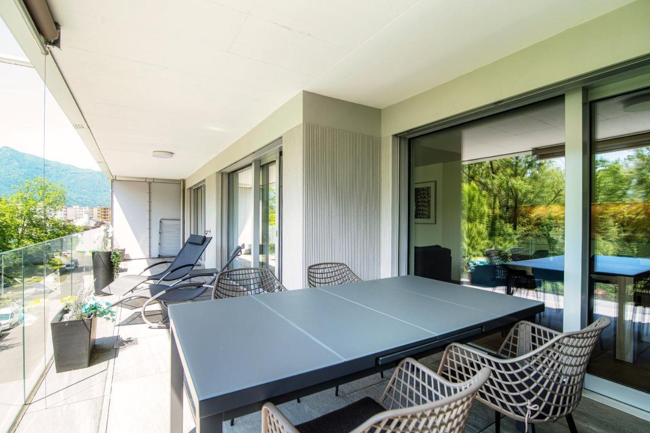Linda Terrace By Quokka 360 - Modern One-Bedroom Flat With Sun Terrace Локарно Екстер'єр фото